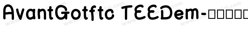 AvantGotftc TEEDem字体转换
